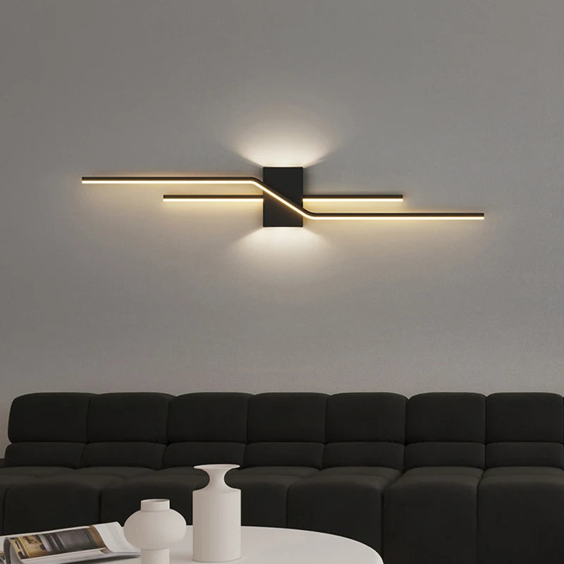 Applique murale LED modernes noir blanc maison intérieur éclairage applique murale