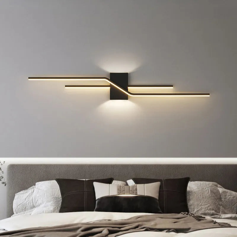 Applique murale LED modernes noir blanc maison intérieur éclairage applique murale