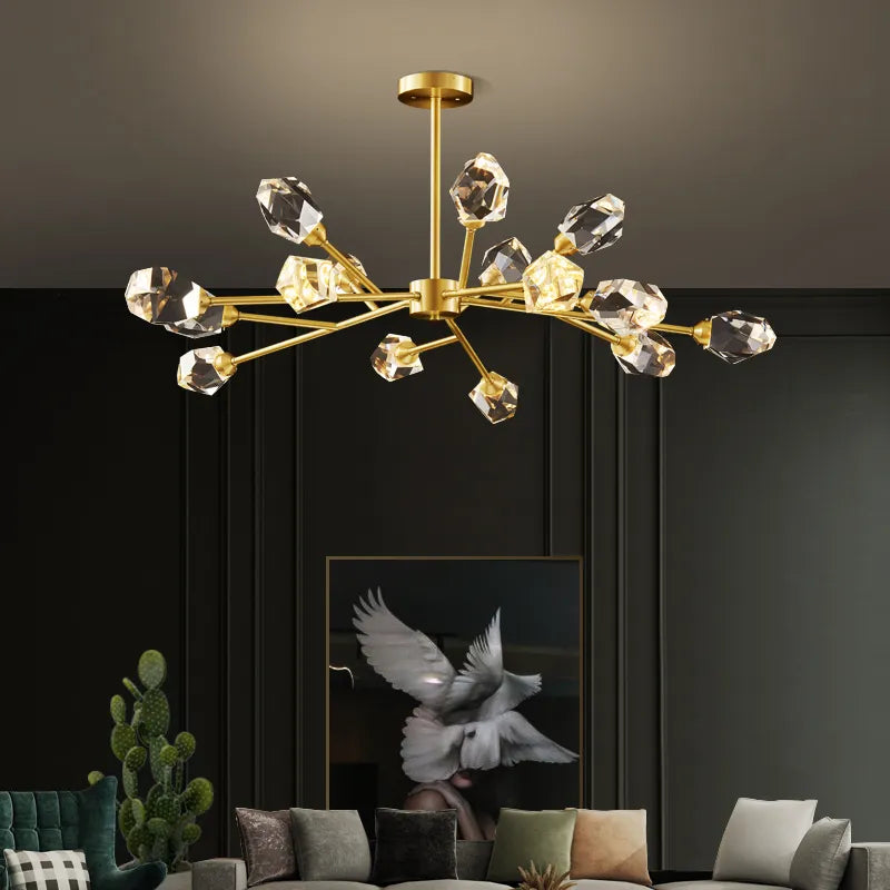 Lampes led suspendues luxe salon