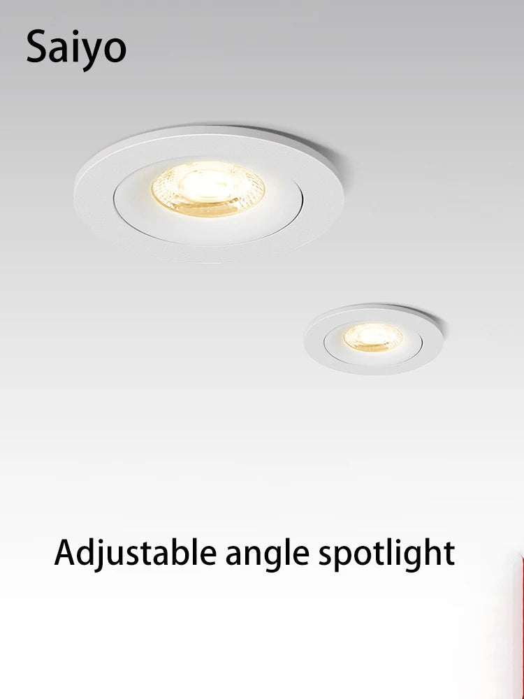 spot led encastré réglable en aluminium pour intérieur