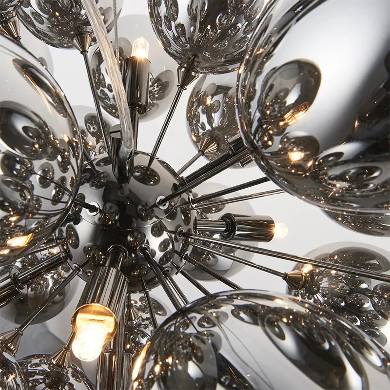 Lustre en verre en forme de raisin postmoderne