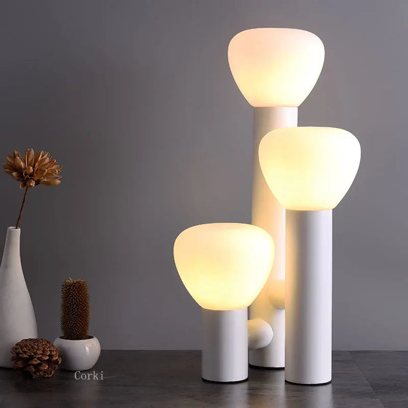lampe de table design led nordique fer verre décoration