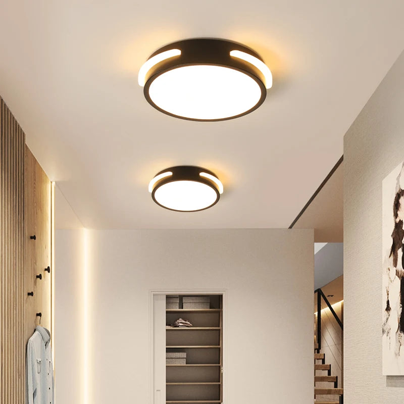 Acrylique Led allée plafonnier pour vestiaire couloir balcon Foyer éclairage lumières minces décoration maison lustre Luminaire