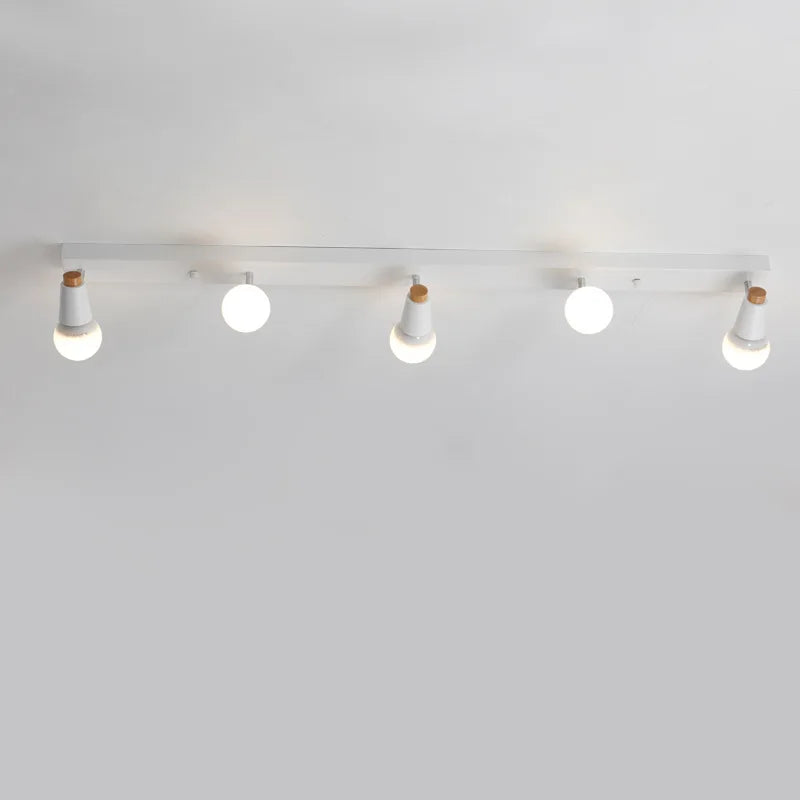 plafonnier led moderne nordique montage en surface fer long