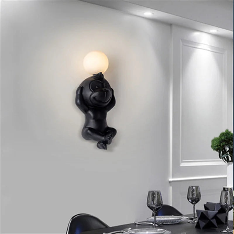 applique murale led singe variateur pour éclairage intérieur