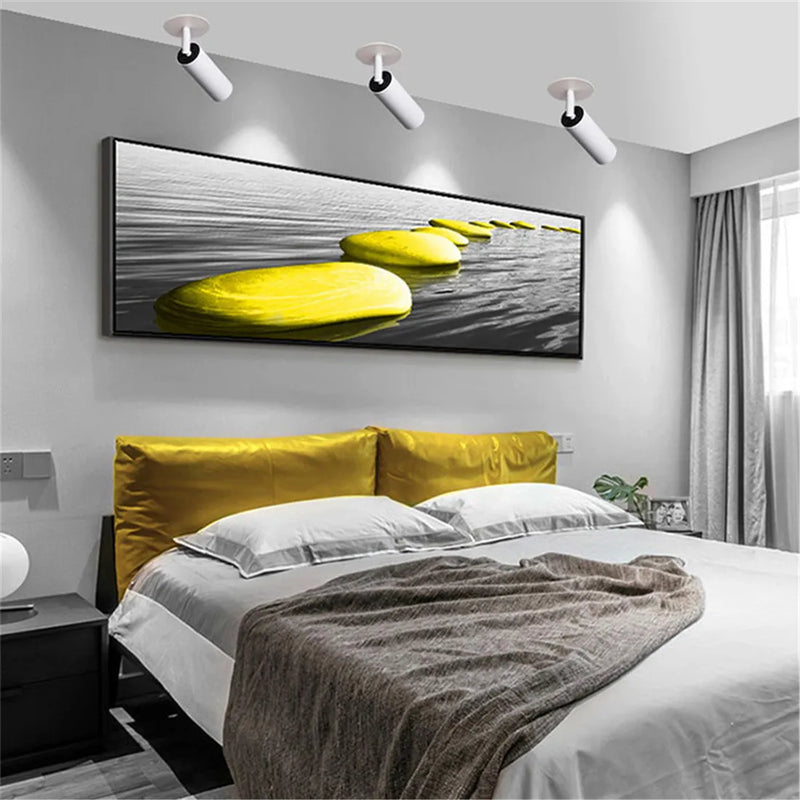 Spot plafond à LED tube directionnel blanc ou noir