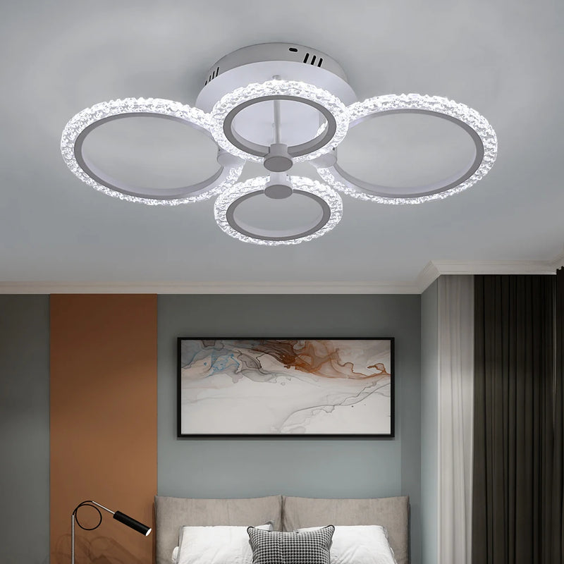 Plafonnier nordique acrylique bulle led minimaliste décoration intérieure