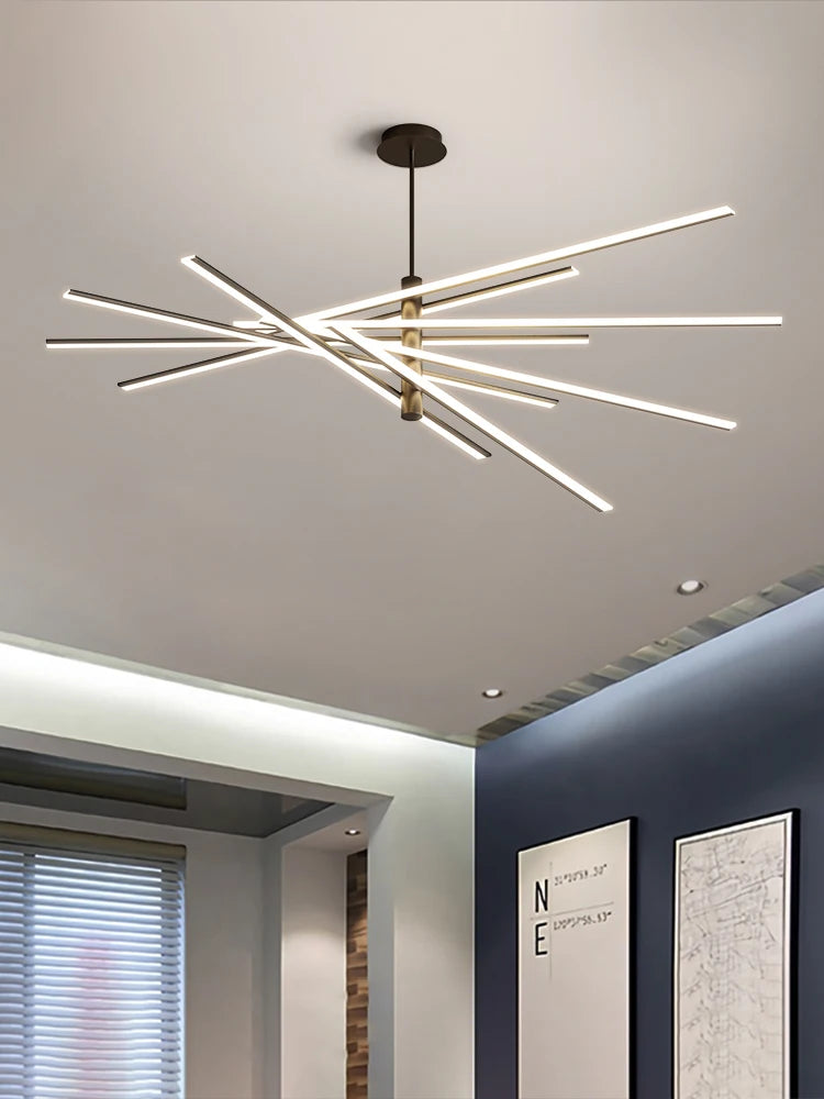 lustre moderne minimaliste luxueux lumière créative nordique