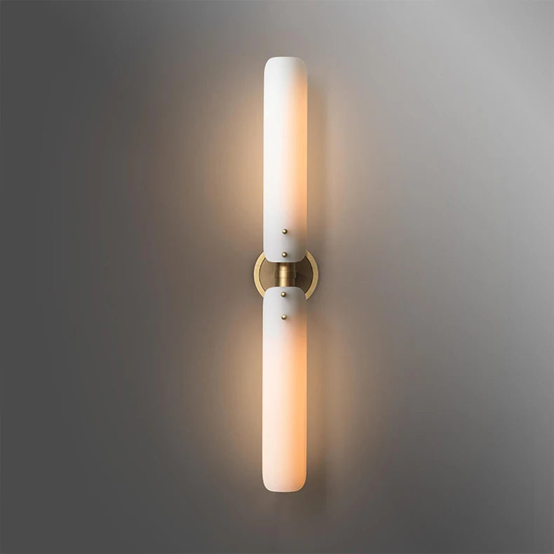 applique murale moderne art déco en cuivre doré lampe LED décorative