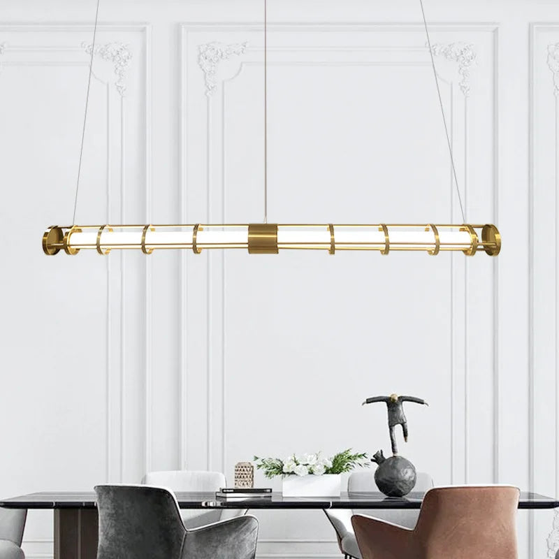 lustre postmoderne en métal créatif design minimaliste américain