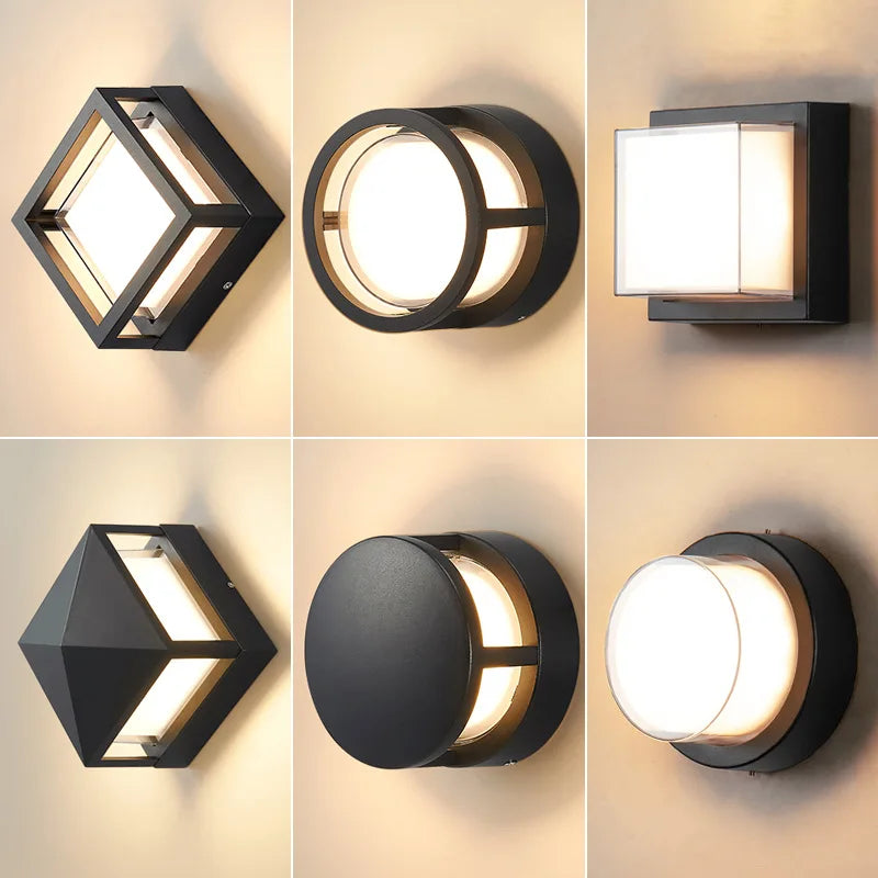 Applique murale d'extérieur en aluminium