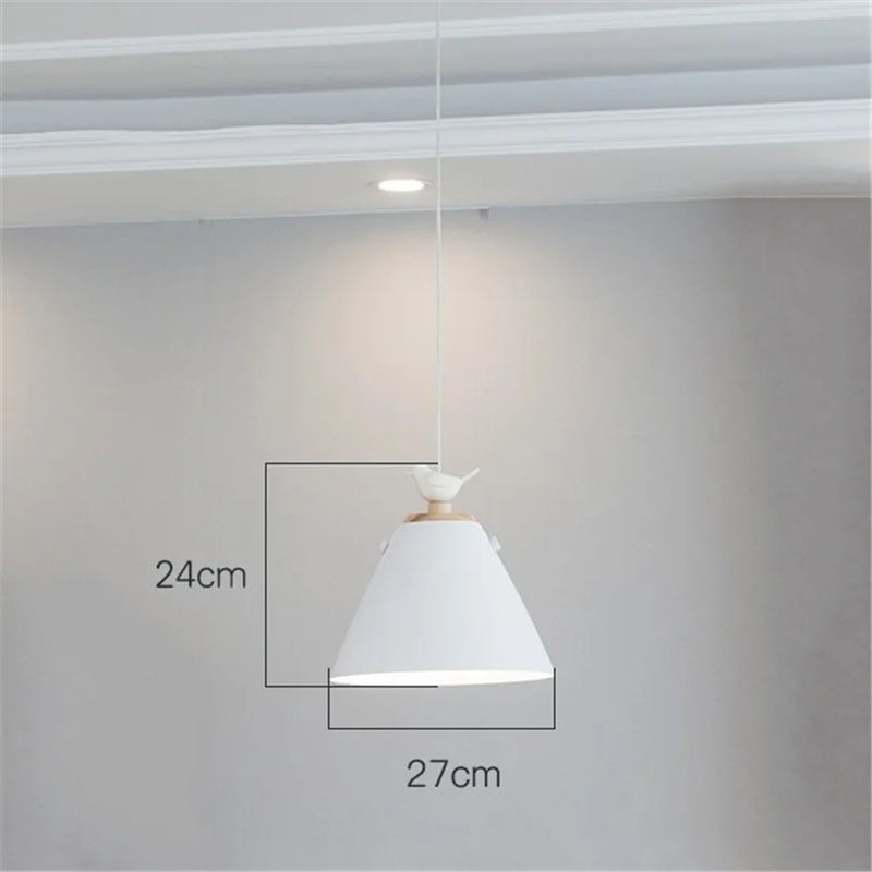 suspension nordique design oiseau luminaires pour escalier