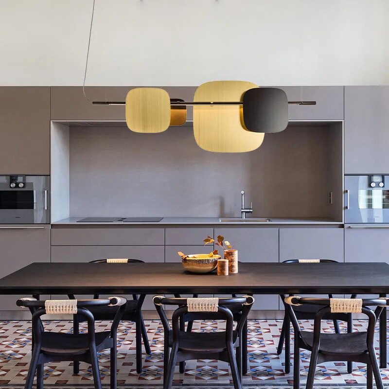 Lustre minimaliste post-moderne pour salle à manger