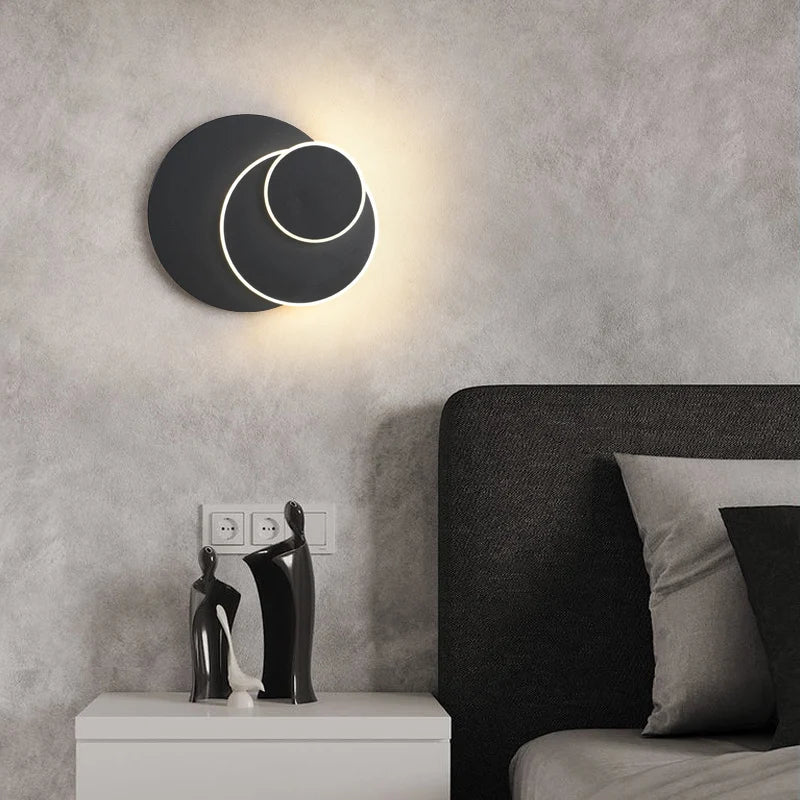 applique murale post-éclipse solaire style nordique moderne minimaliste