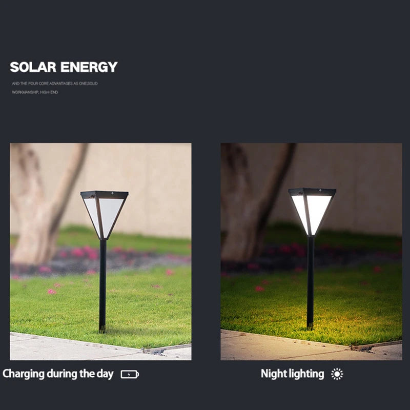 Lampe de pelouse solaire extérieure LED lampe de stigmatisation rougeoyante sans électricité couloir de jardin moderne terrasse ronde lumières de pelouse imperméables