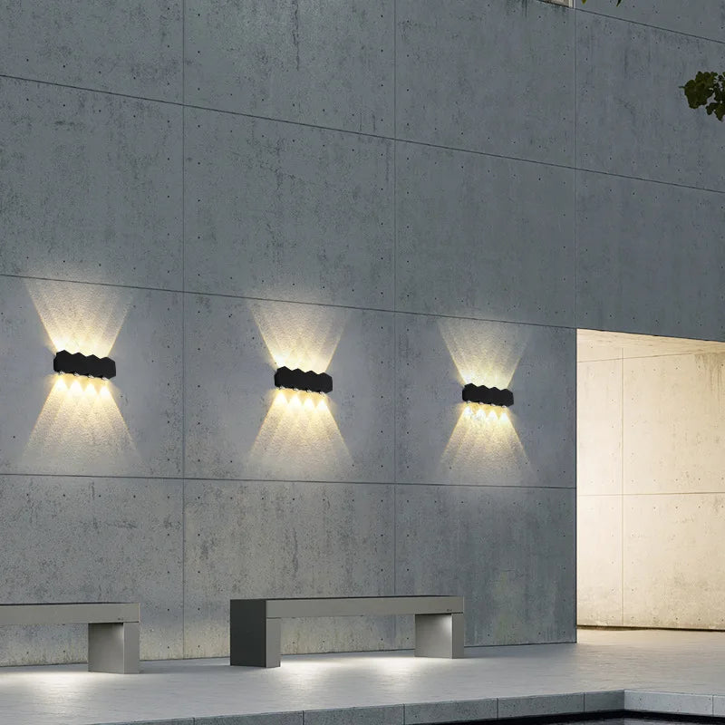 applique murale led moderne imperméable pour extérieur minimaliste