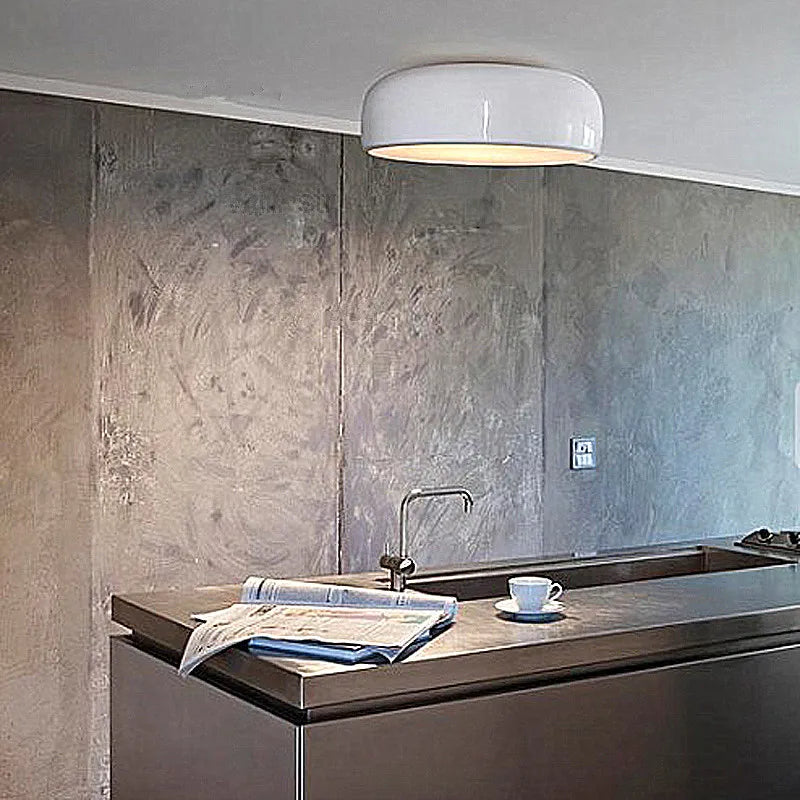 plafonnier led rond design smithfield en aluminium style scandinave hôtel