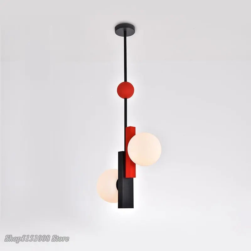 Suspension en verre LED nordique art moderne Design créatif intérieur décor à la maison luminaires Loft couleur lampe suspendue Luminaire