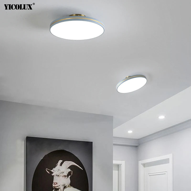 Rotatif À Distance Gradation Moderne LED Lustre Lumières Salon Étude Chambre Allée Couloir Appartements Lampes Éclairage Intérieur