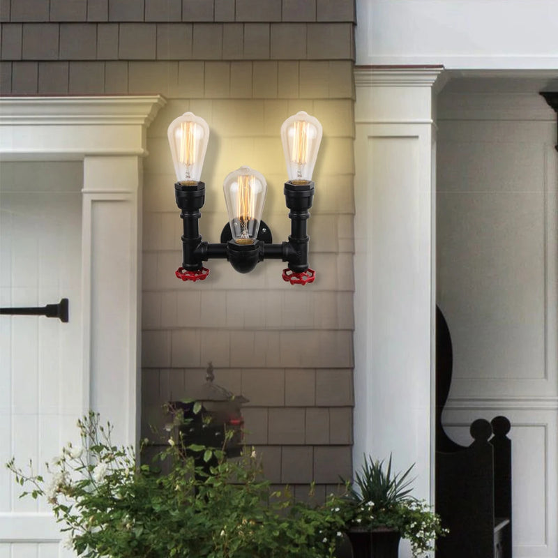 applique murale industrielle rétro vintage en fer pour bar restaurant