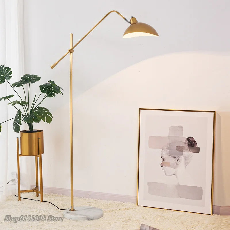 Lampadaire nordique Simple en or