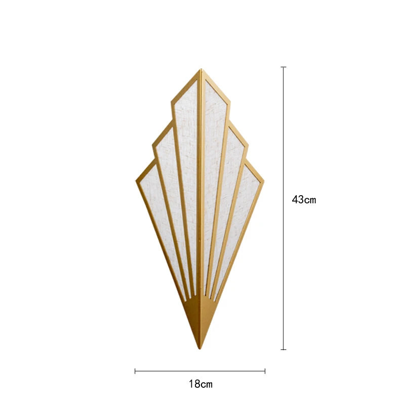 wall lamp Bumbee triangular metal LED design wall light