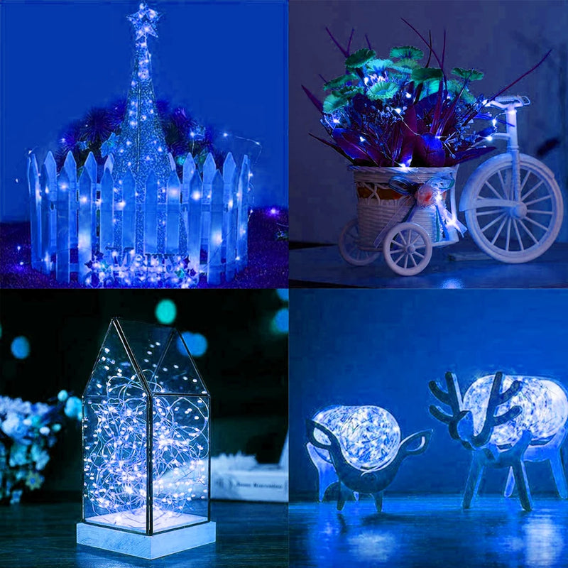 guirlande lumineuse à led en fil de cuivre pour fête mariage et noël