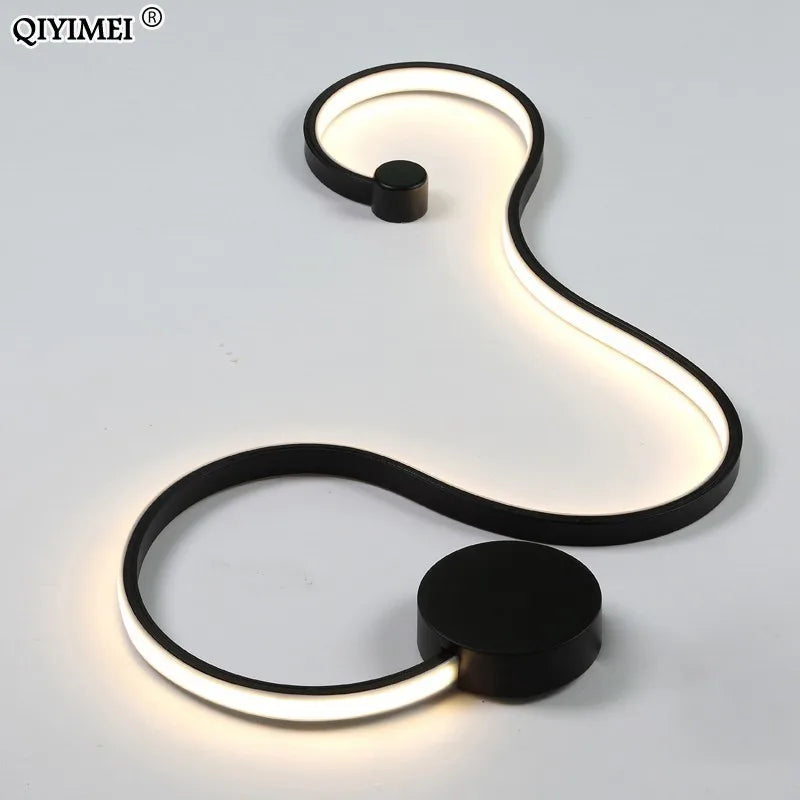 "applique murale moderne en acrylique et fer led décoration maison"
