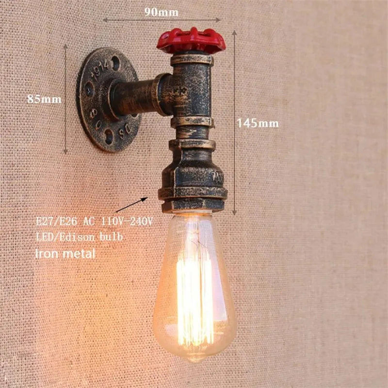 applique murale vintage industrielle gzmj loft wandlamp