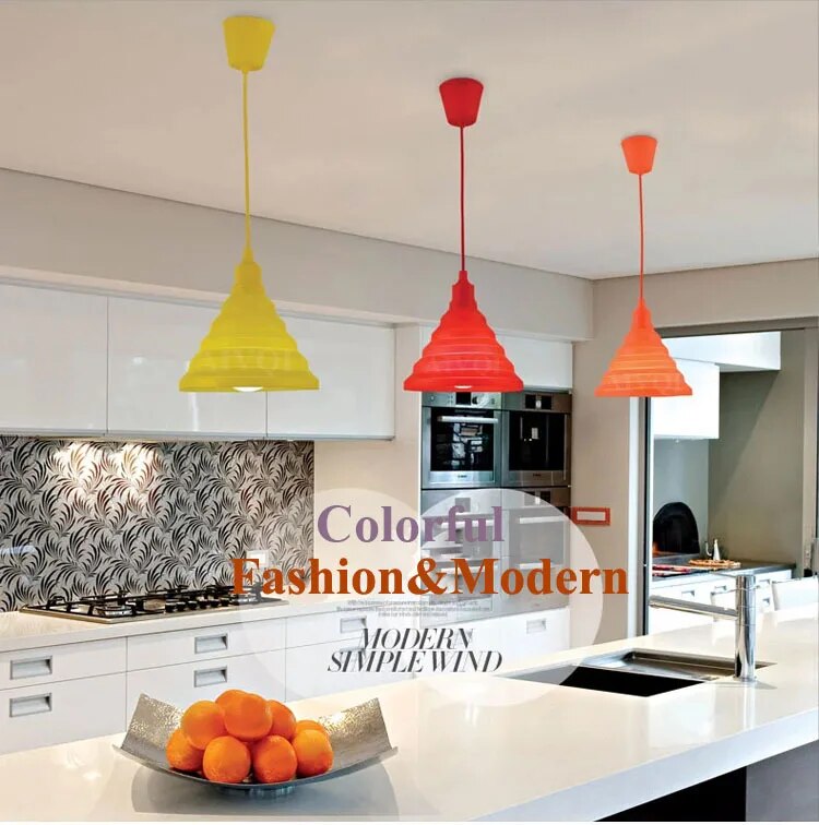 Suspension en Silicone colorées modernes