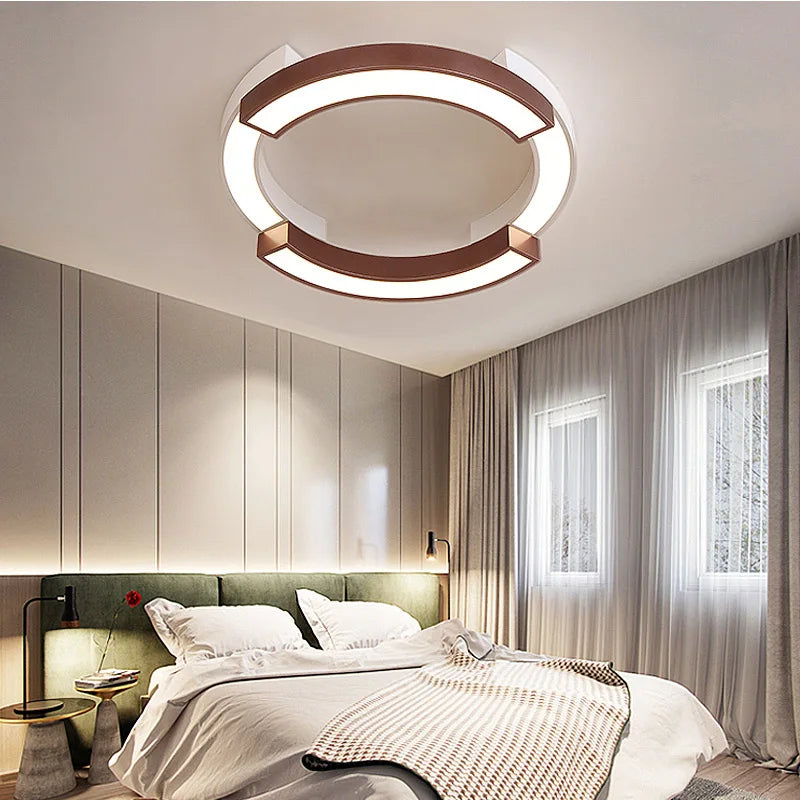 plafonnier led moderne superposition suspension maison