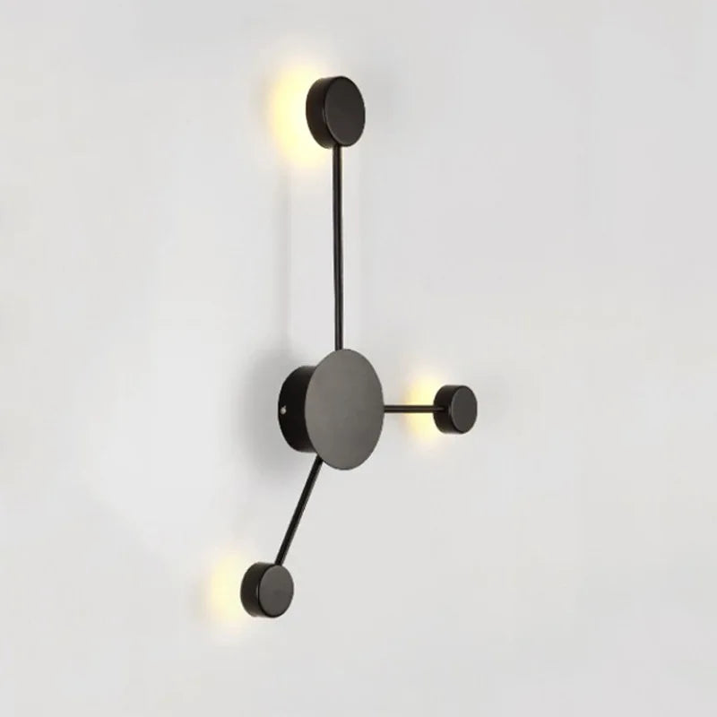 applique murale led d'art nordique pour éclairage d'hôtel