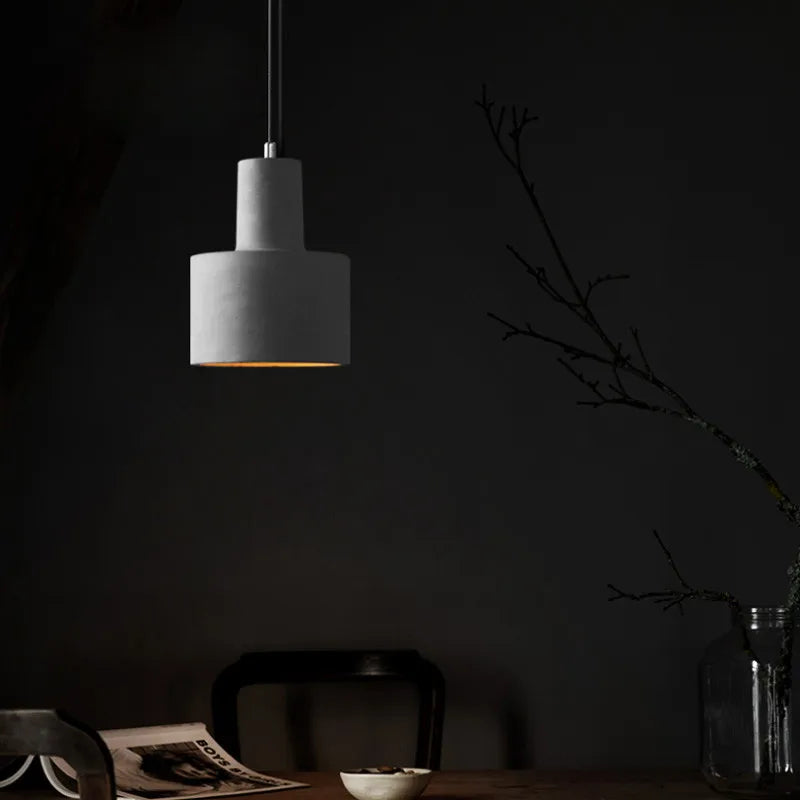 gzmj suspension industriel luminaire vintage ciment pour bar café