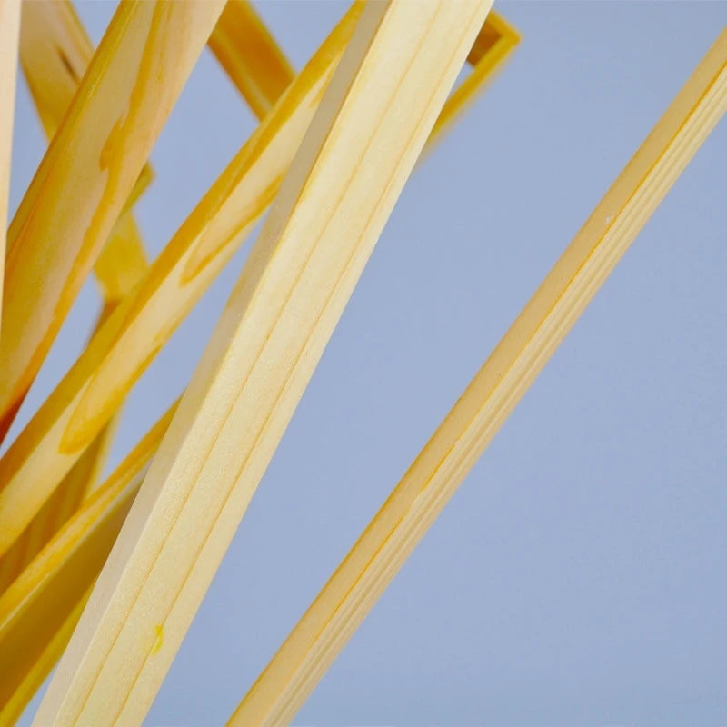 suspension luminaire carré rotatif en bois gzmj pour la maison