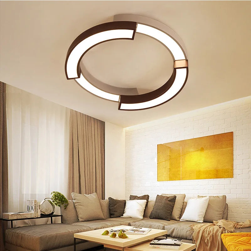 plafonnier led moderne superposition suspension maison