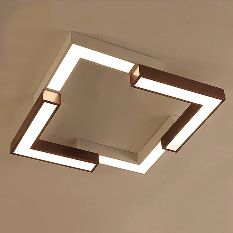 plafonnier led moderne superposition suspension maison
