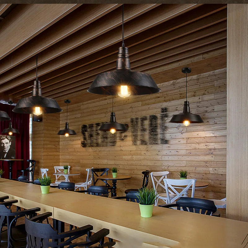 lustre vintage rustique pour bar restaurant café