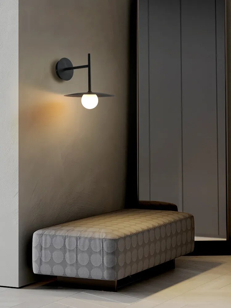 Applique murale minimaliste de chevet de chambre à coucher