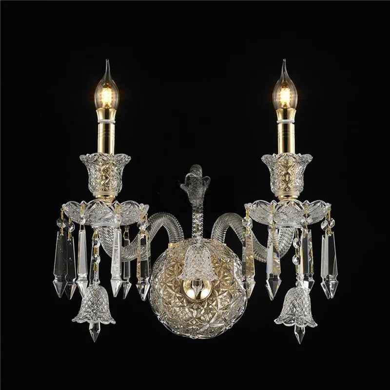 lustre en cristal européen pour décoration moderne et élégante