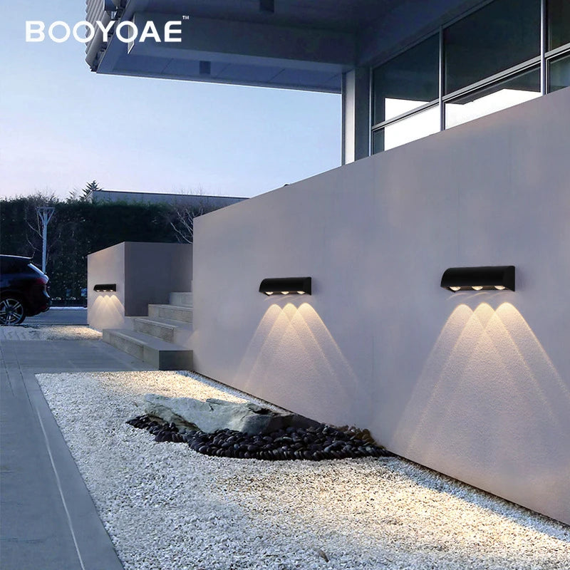 Applique murale LED lumières extérieur moderne entrée escalier balcon maison jardin 110V IP54 porche terrasse étanche noir applique murale