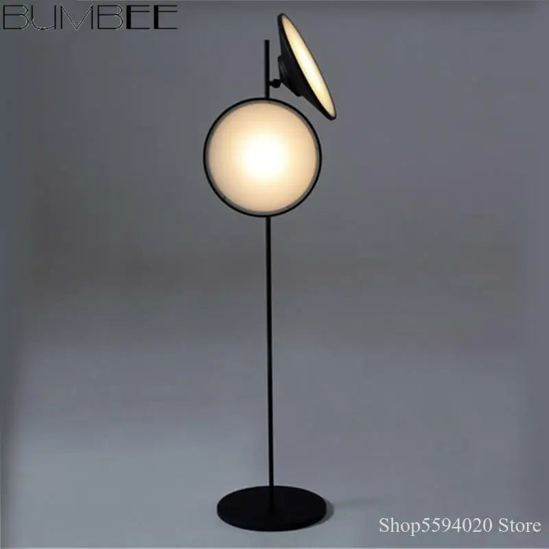 lampadaire led design nordique double corne éclairage moderne