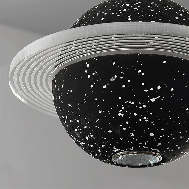 suspension modernes en ciment led pour restaurant barre lumineuse