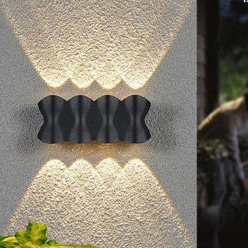 applique murale led moderne extérieure étanche en aluminium nordique