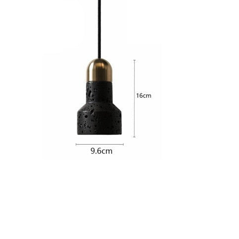pendant light industrial black and gold Terrazzo