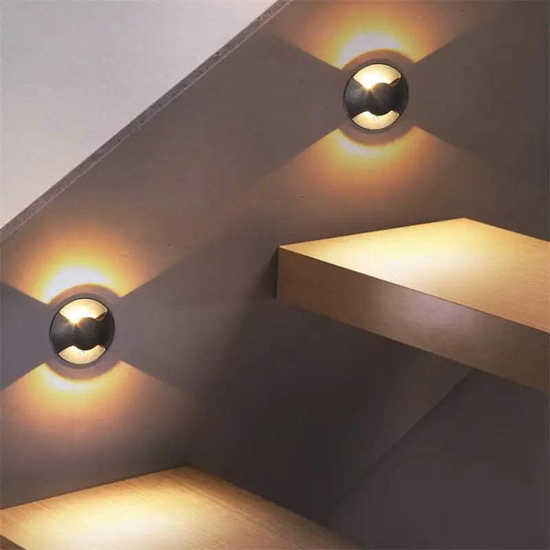 applique murale extérieure étanche double tête éclairage créatif