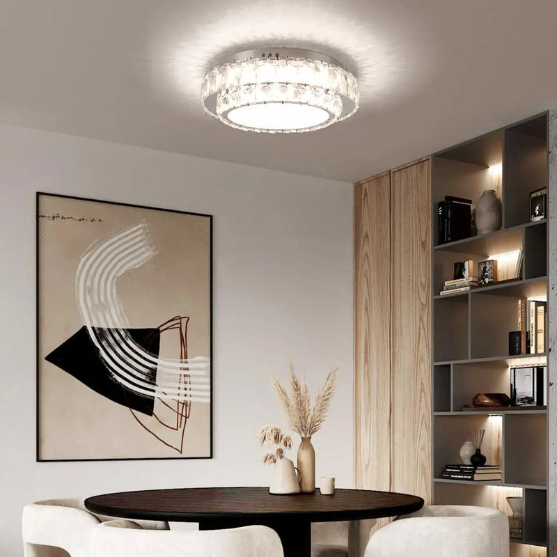 plafonnier led en cristal nordique moderne pour intérieur