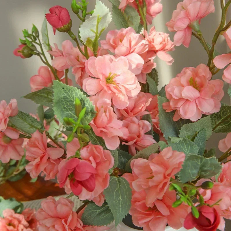 bouquet de camélias en soie pour décoration florale artificielle