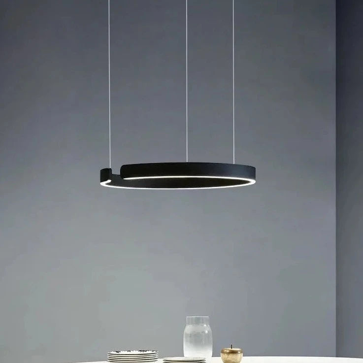 Plafonnier suspension lumière lustres pour salle à manger LED chambre salon nordique décor à la maison moderne lampes à anneau rond