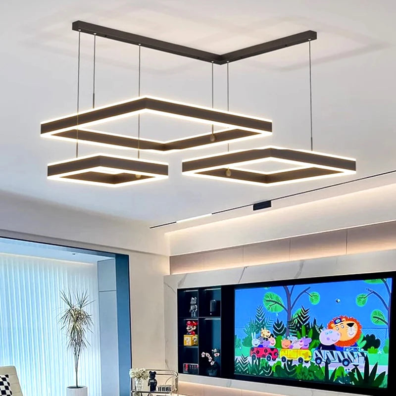 suspension moderne led pour éclairage intérieur