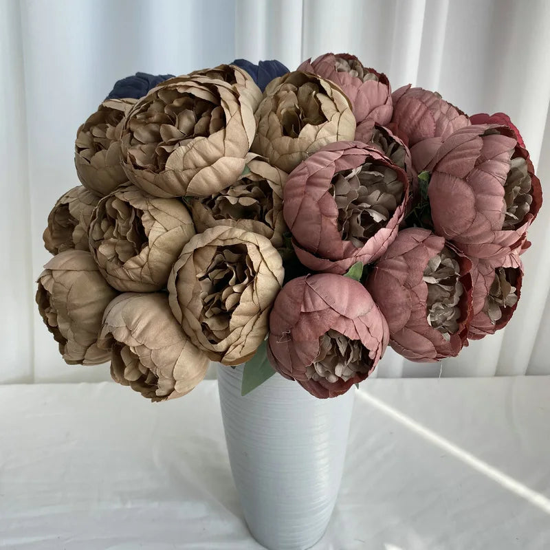 bouquet de pivoines artificielles pour mariage et décoration élégante